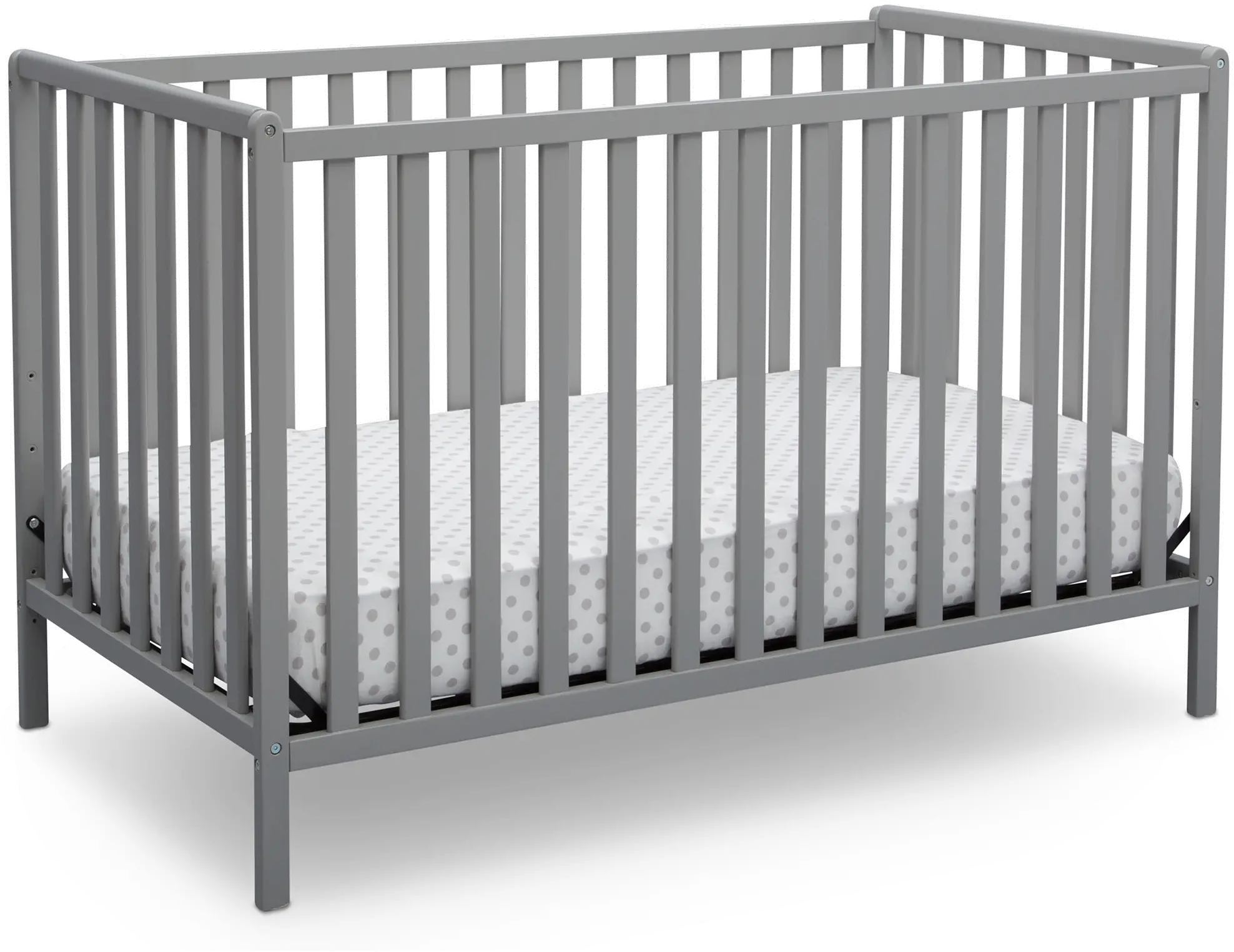 Heartland Gray 4-in-1 Convertible Crib