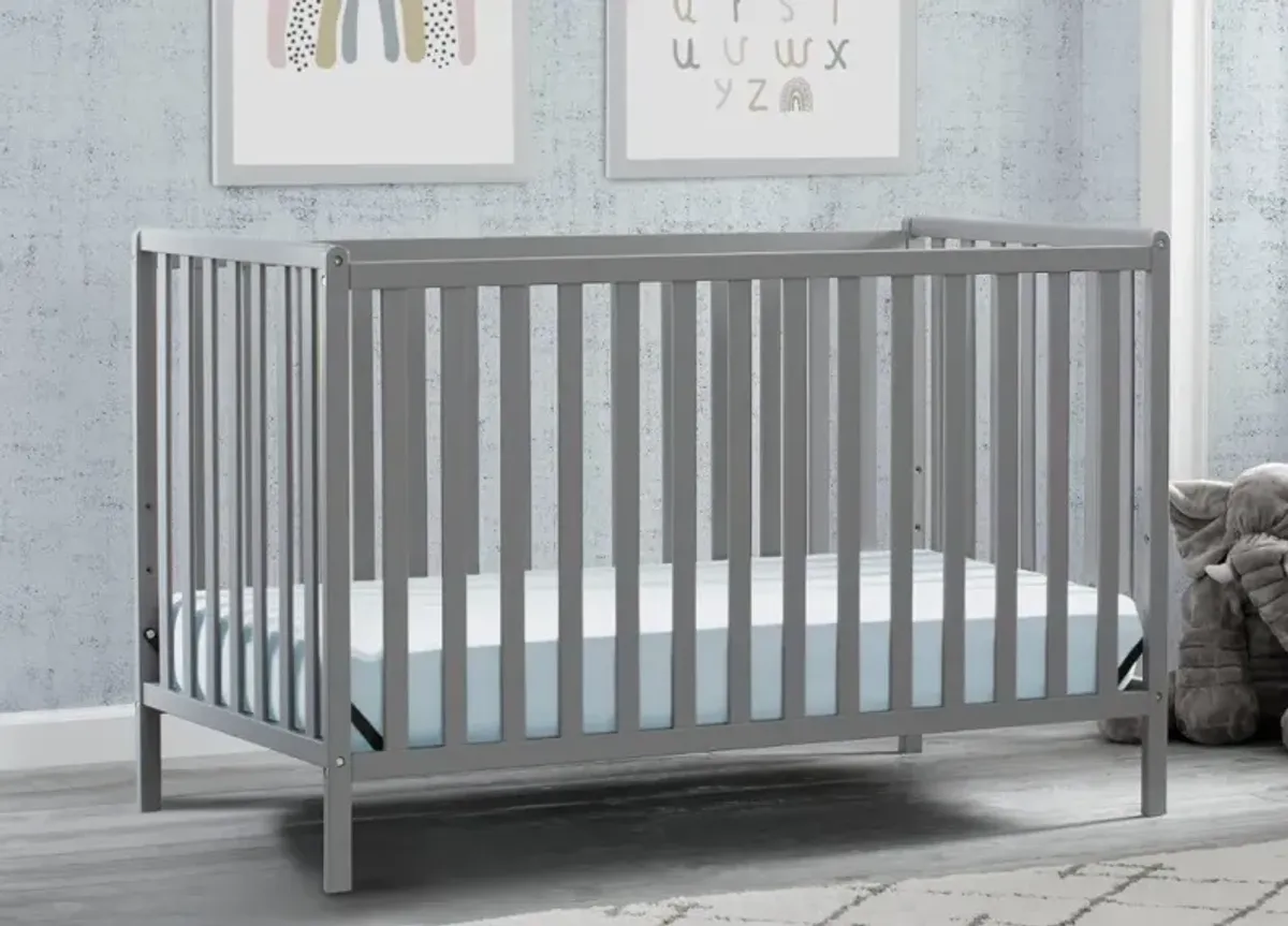 Heartland Gray 4-in-1 Convertible Crib