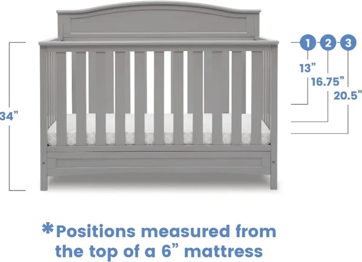 Emery Gray 4-in-1 Convertible Crib