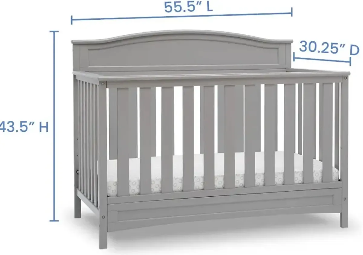 Emery Gray 4-in-1 Convertible Crib