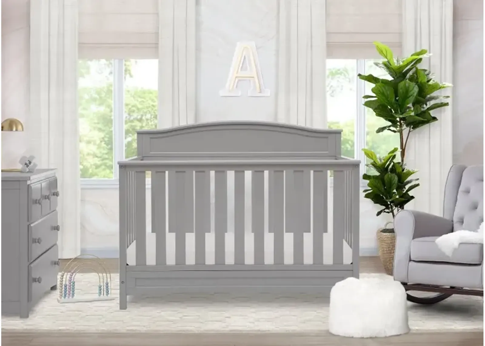 Emery Gray 4-in-1 Convertible Crib