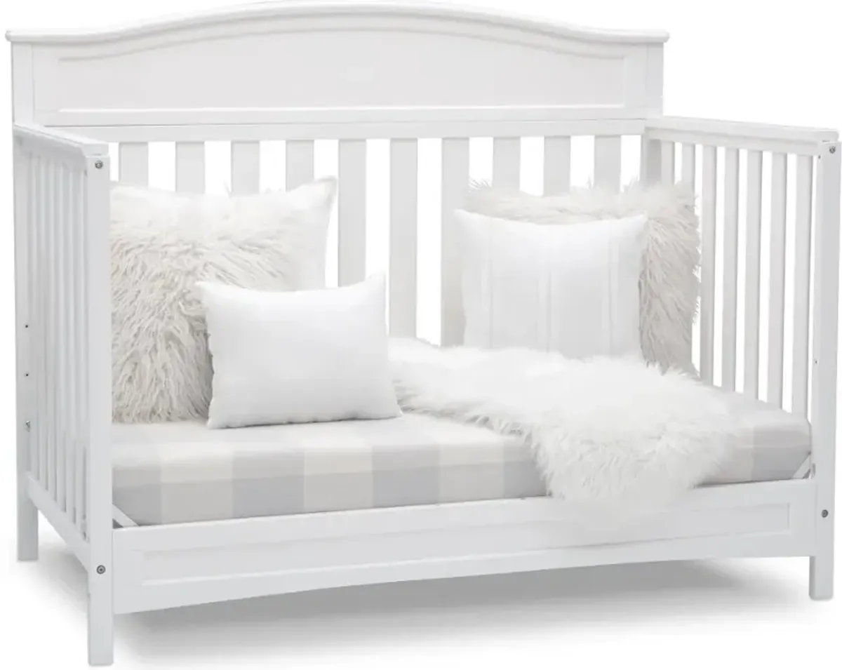 Emery White 4-in-1 Convertible Crib