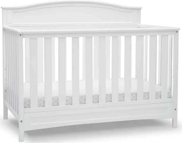 Emery White 4-in-1 Convertible Crib