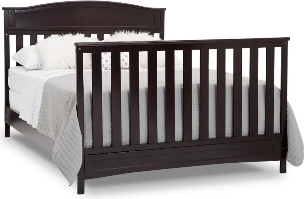 Emery Dark Brown 4-in-1 Convertible Crib