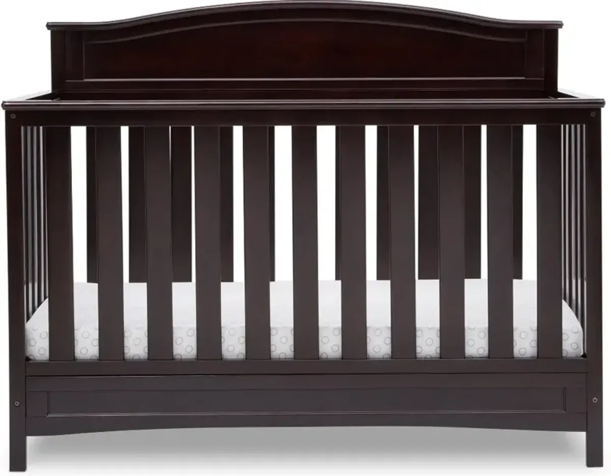 Emery Dark Brown 4-in-1 Convertible Crib