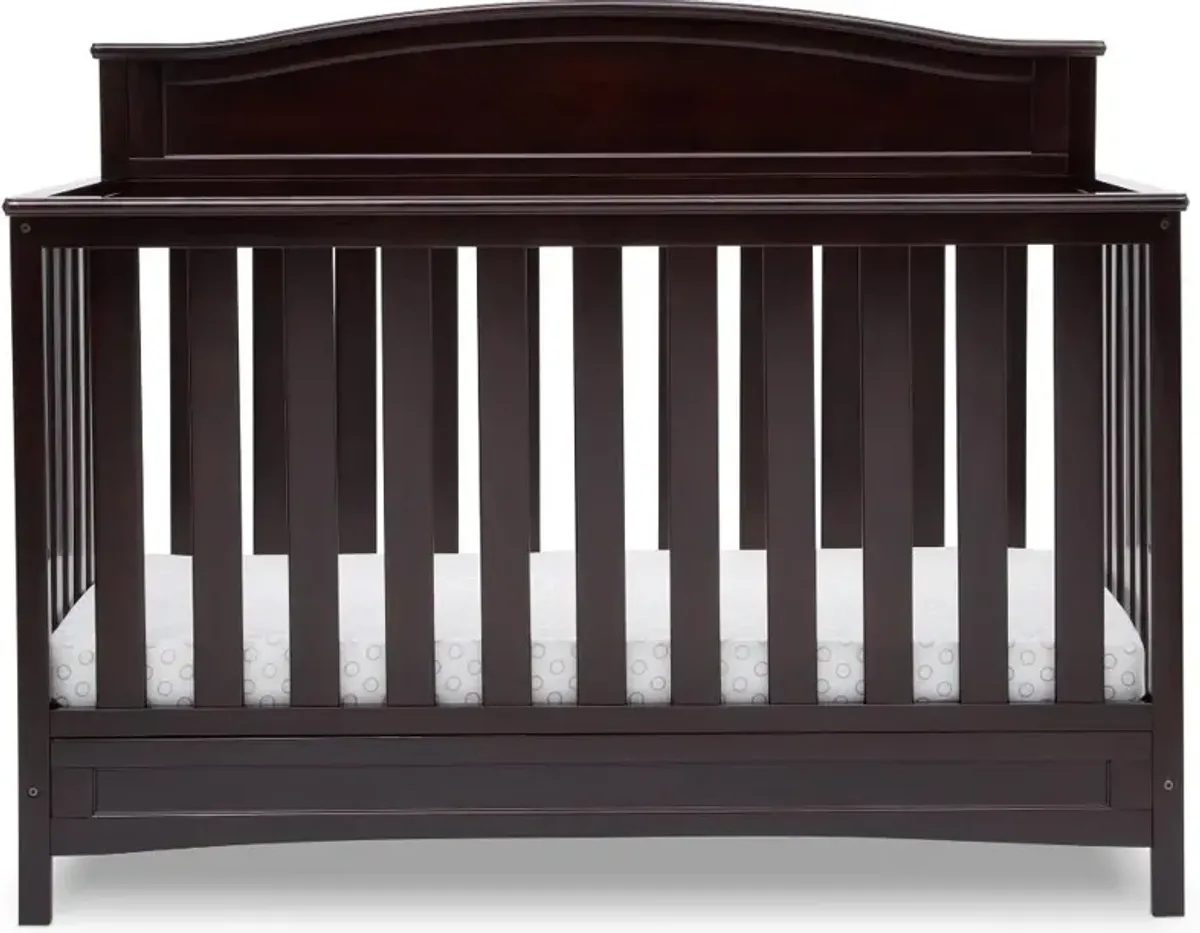 Emery Dark Brown 4-in-1 Convertible Crib