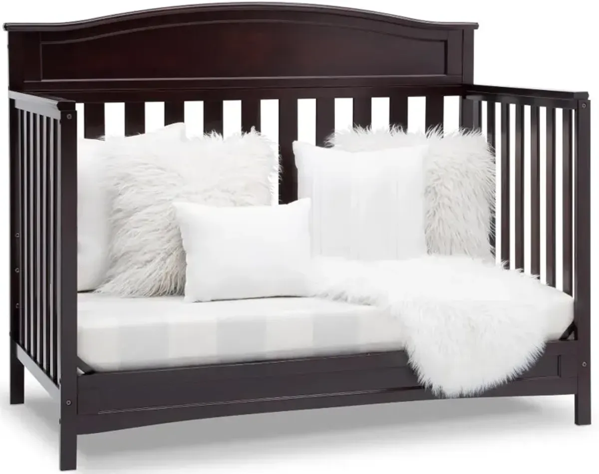 Emery Dark Brown 4-in-1 Convertible Crib