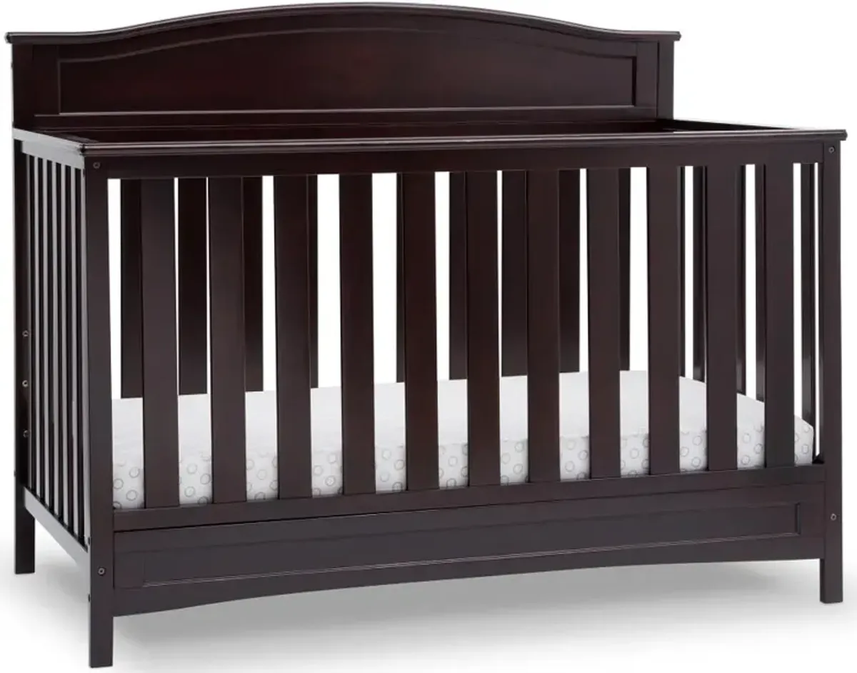 Emery Dark Brown 4-in-1 Convertible Crib