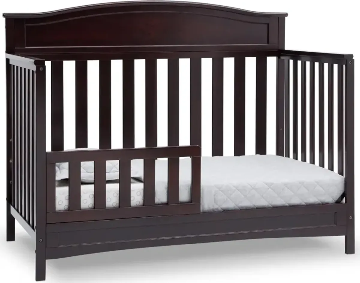 Emery Dark Brown 4-in-1 Convertible Crib