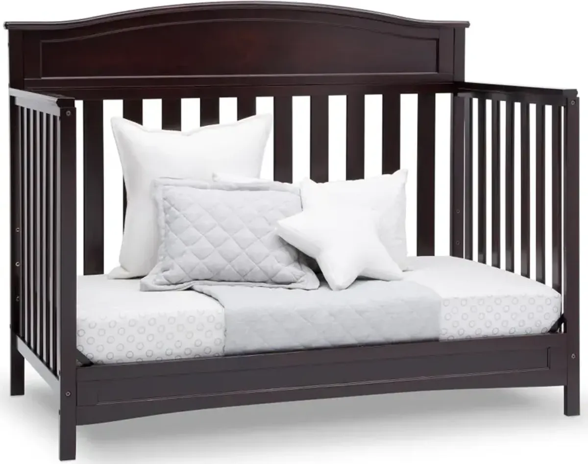 Emery Dark Brown 4-in-1 Convertible Crib