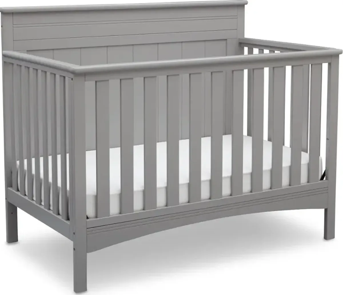 Fancy Gray 4-in-1 Convertible Crib