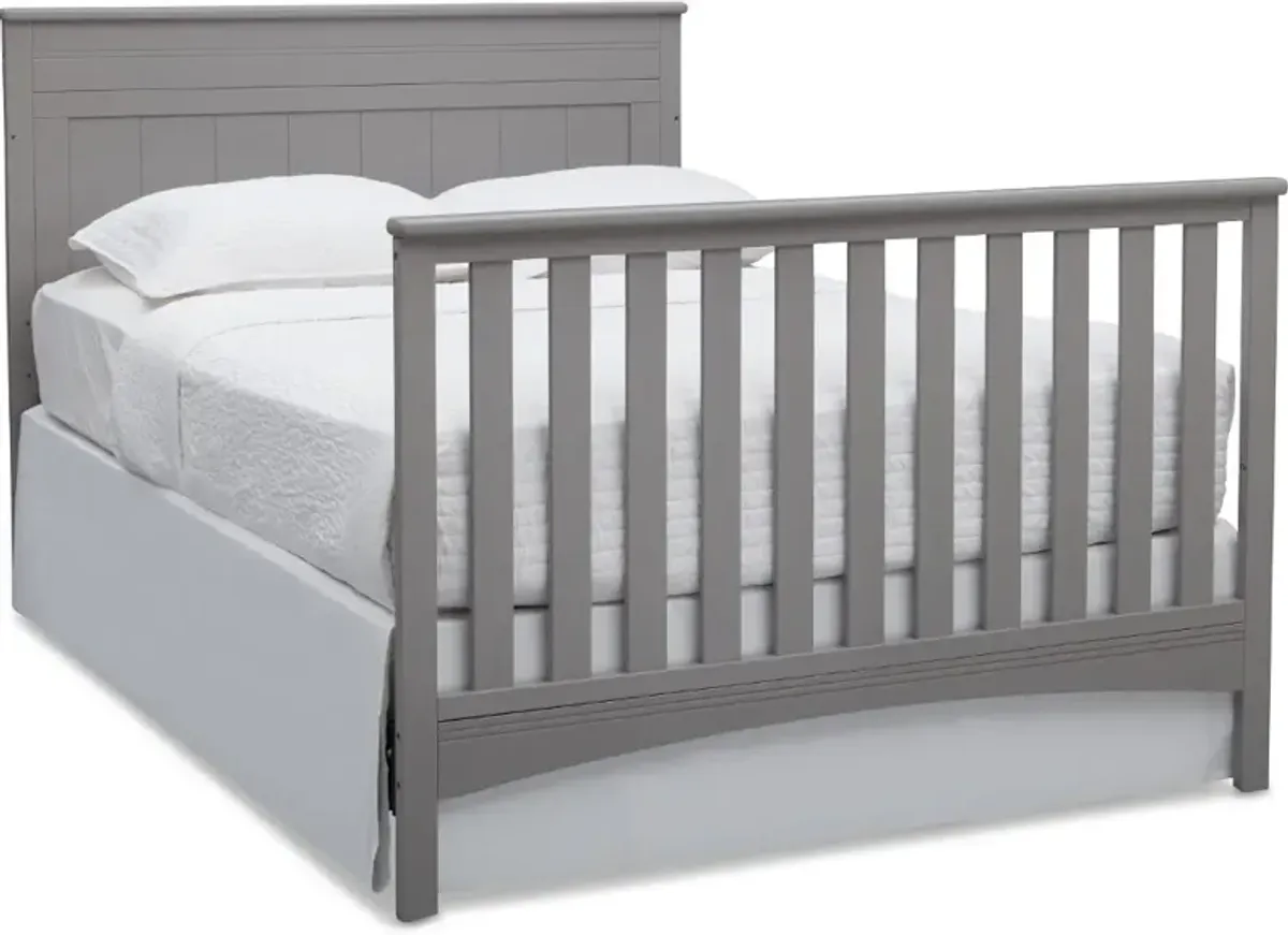 Fancy Gray 4-in-1 Convertible Crib