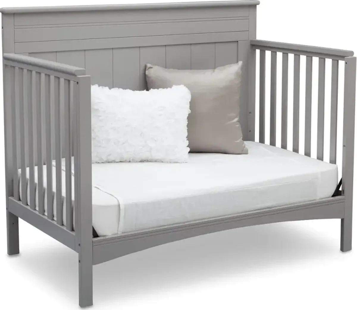 Fancy Gray 4-in-1 Convertible Crib