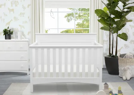 Fancy White 4-in-1 Convertible Crib