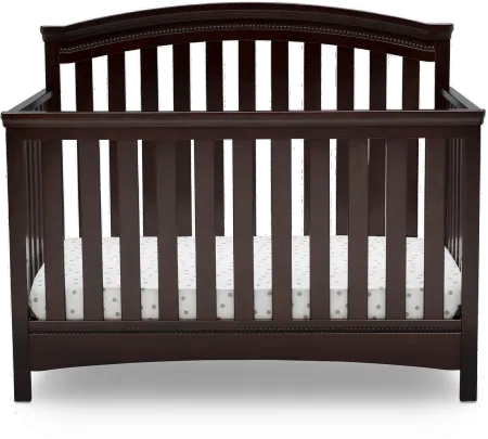 Emerson Dark Brown 4-in-1 Convertible Crib