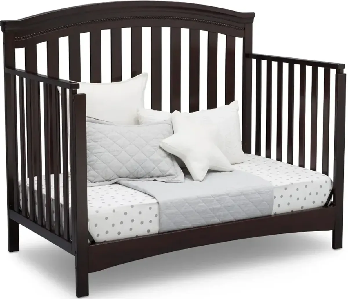 Emerson Dark Brown 4-in-1 Convertible Crib