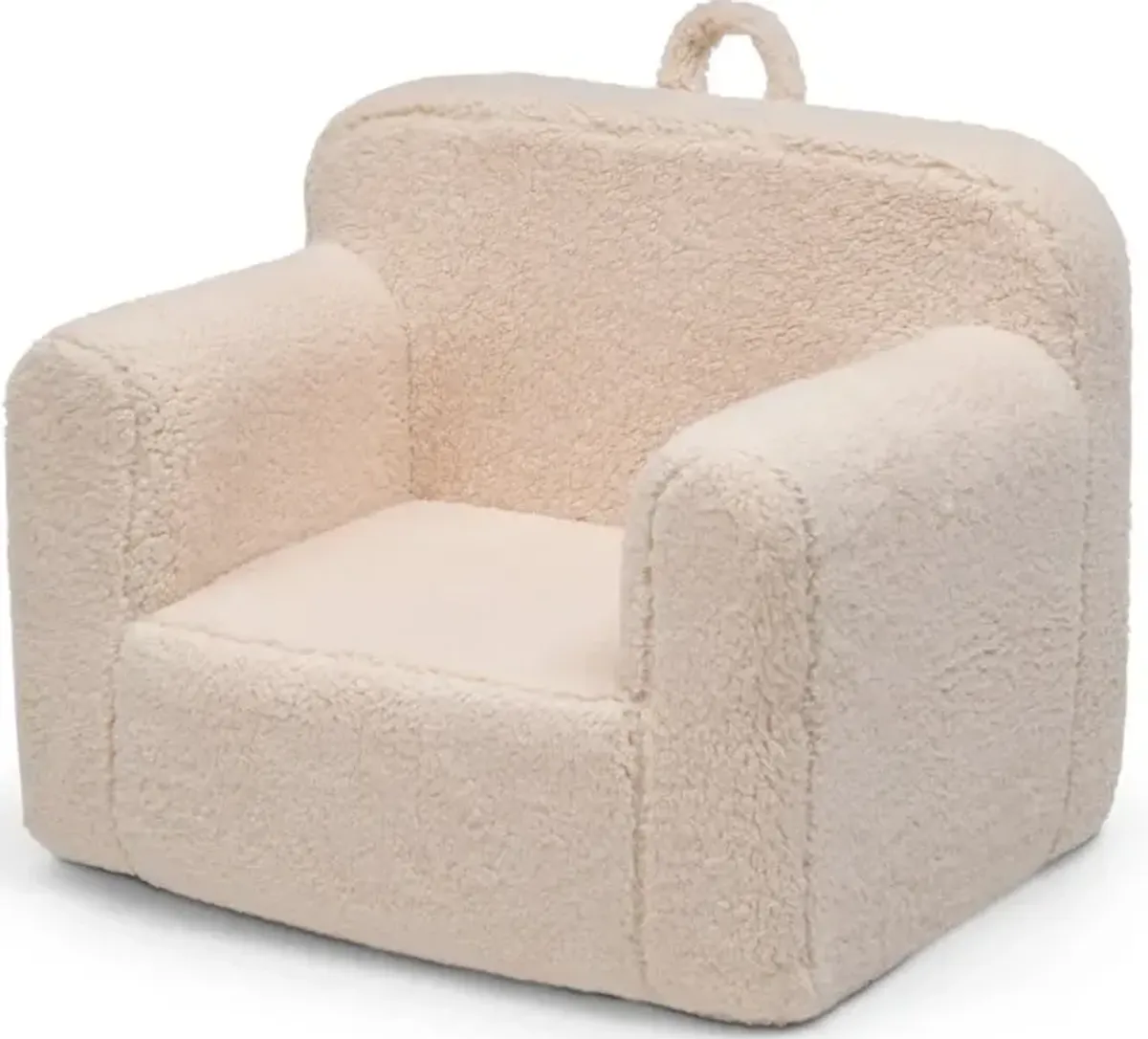 Cozee Kids Cream Sherpa Chair