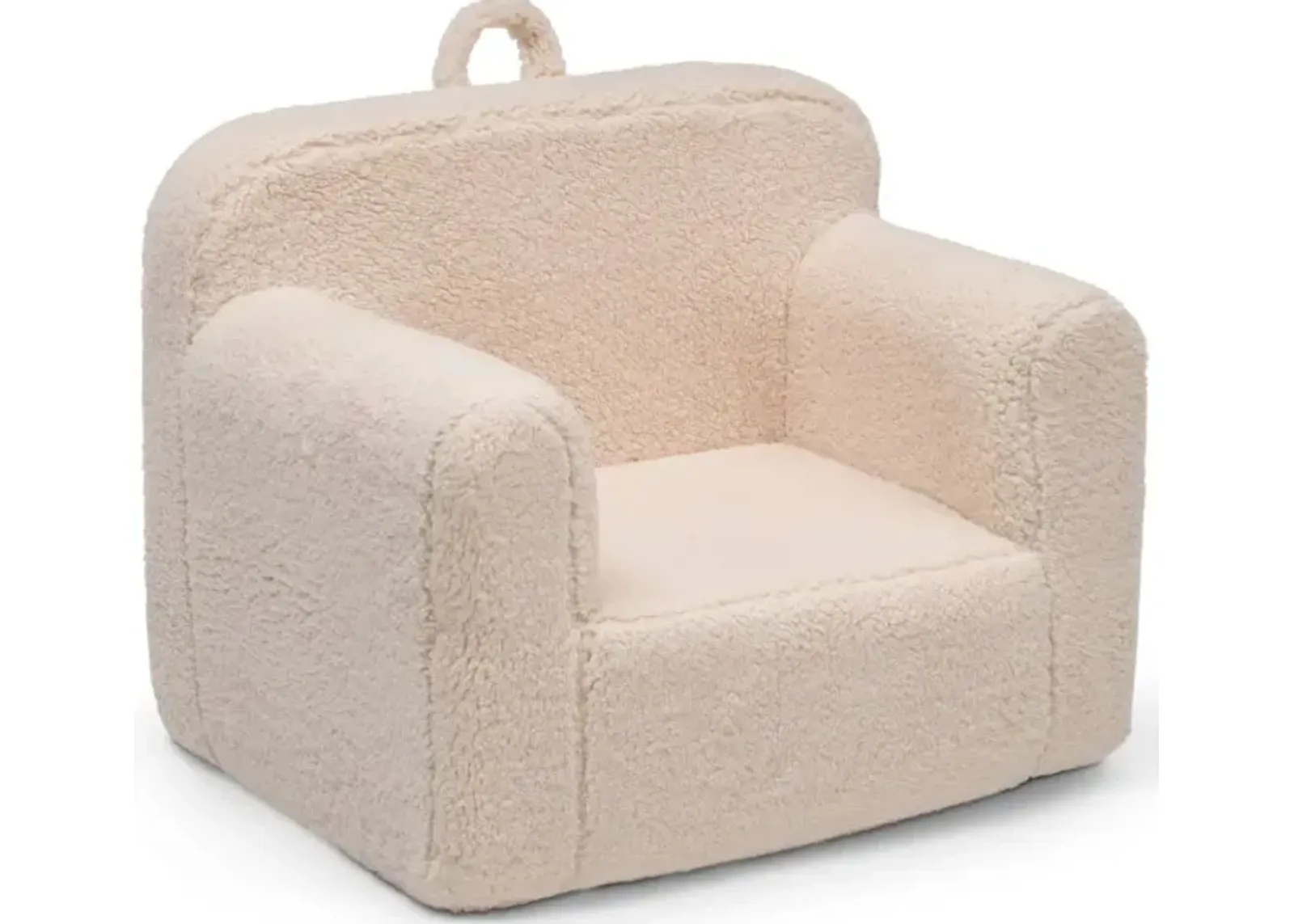 Cozee Kids Cream Sherpa Chair