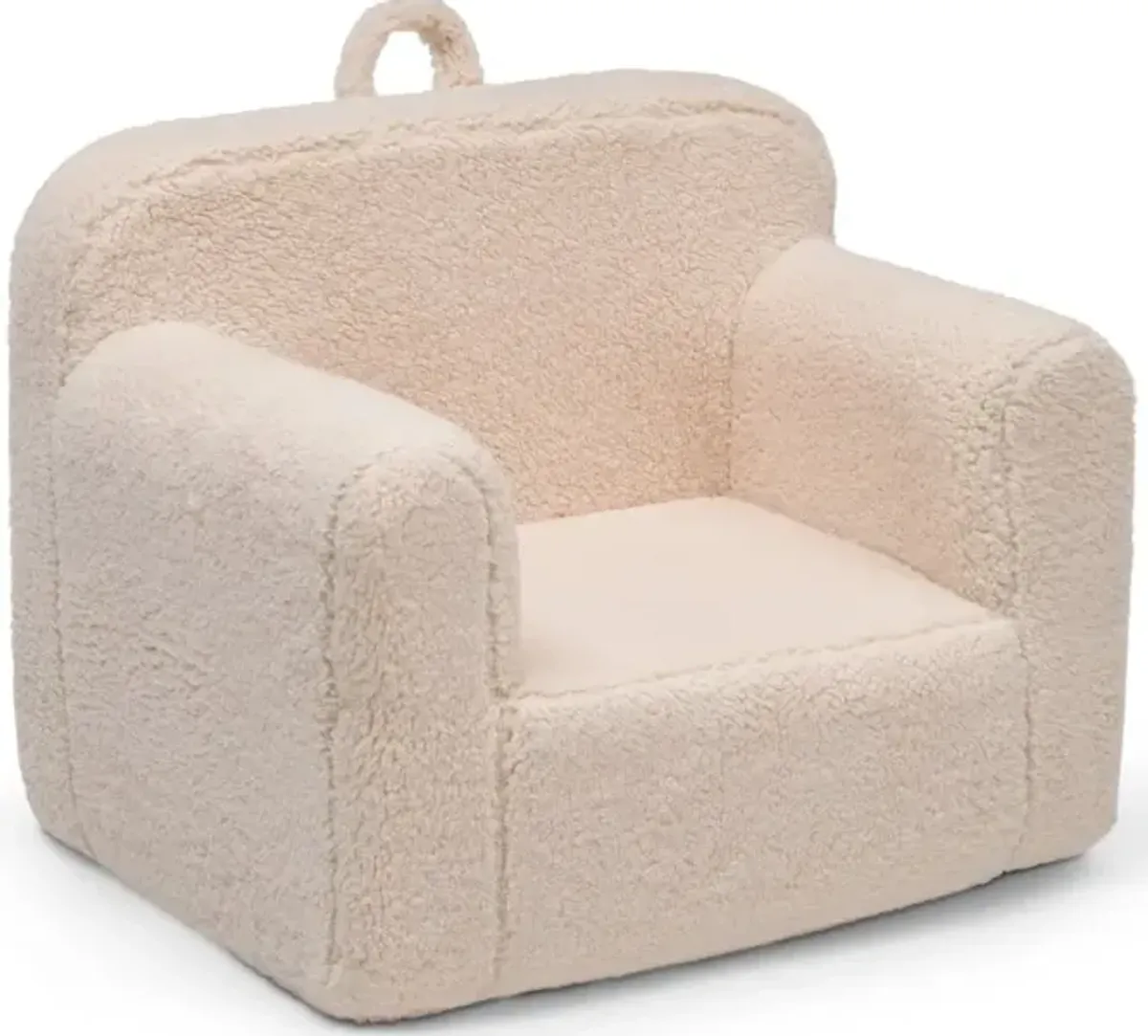 Cozee Kids Cream Sherpa Chair