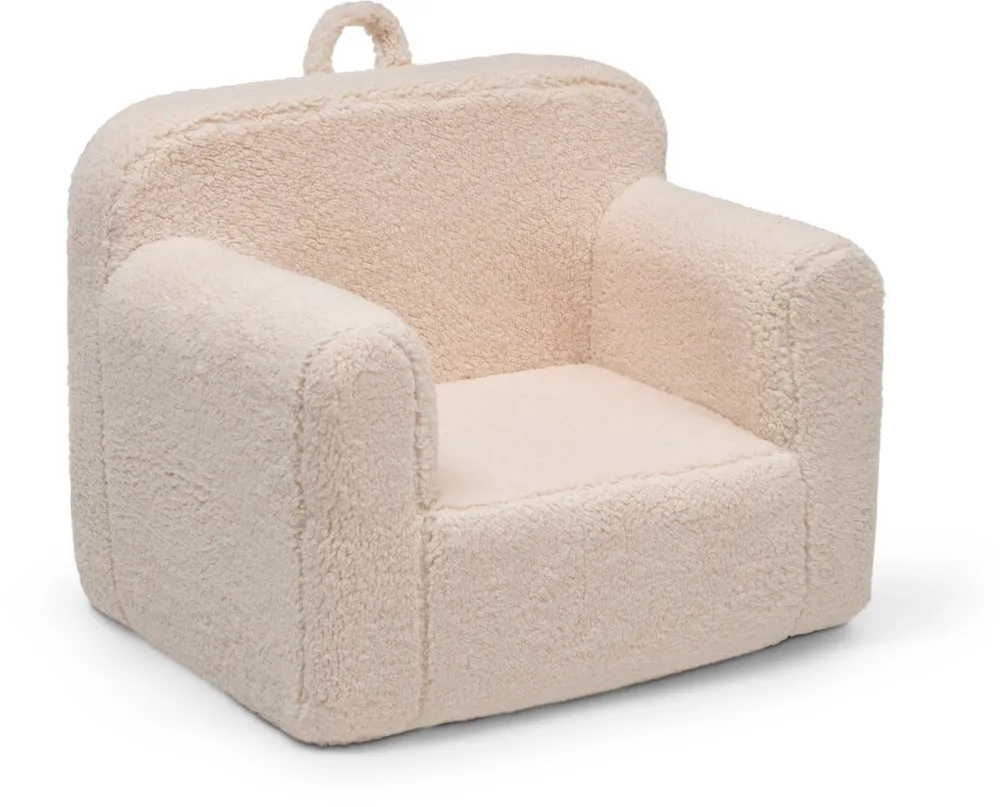 Cozee Kids Cream Sherpa Chair