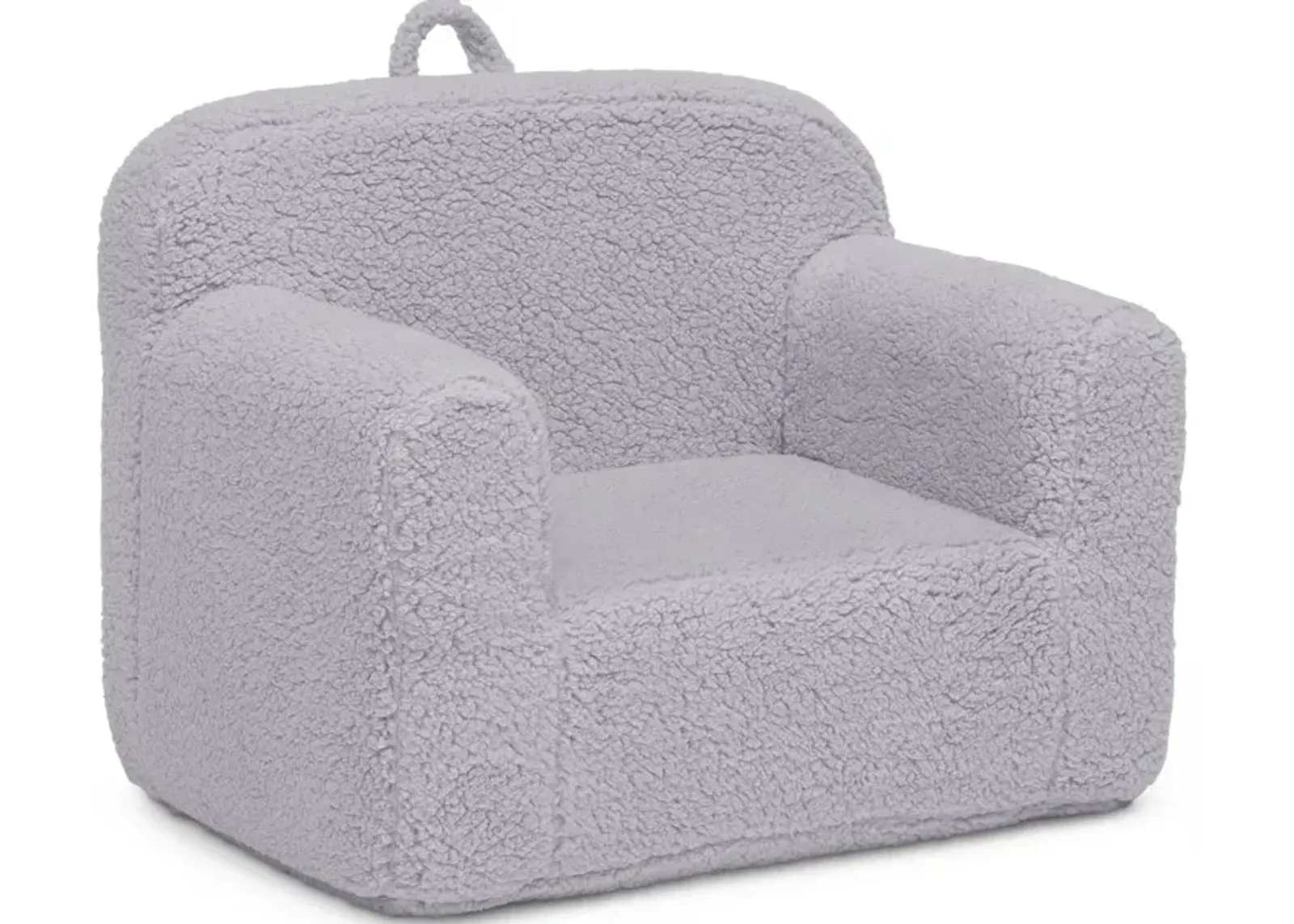 Cozee Kids Gray Sherpa Chair