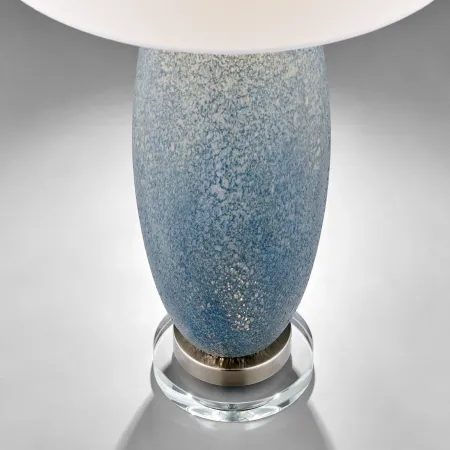 32.5 Inch Jecca Blue, White Table Lamp