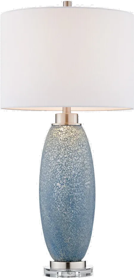 32.5 Inch Jecca Blue, White Table Lamp