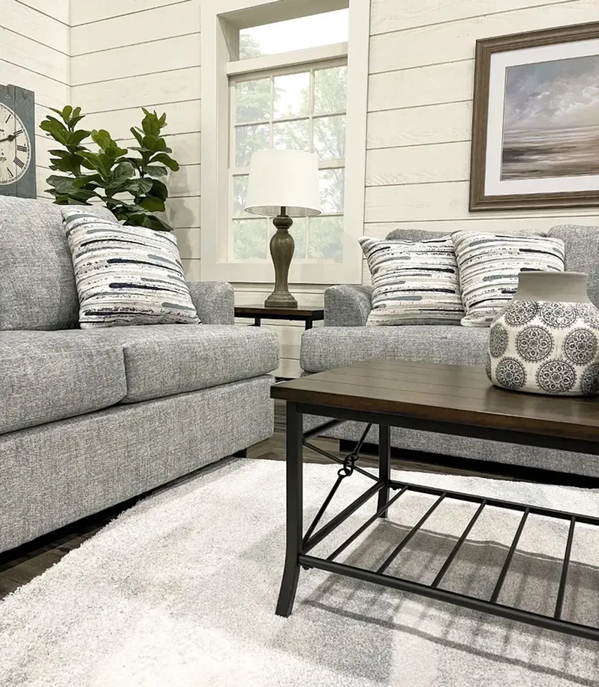 Villa Gray 7 Piece Living Room Set