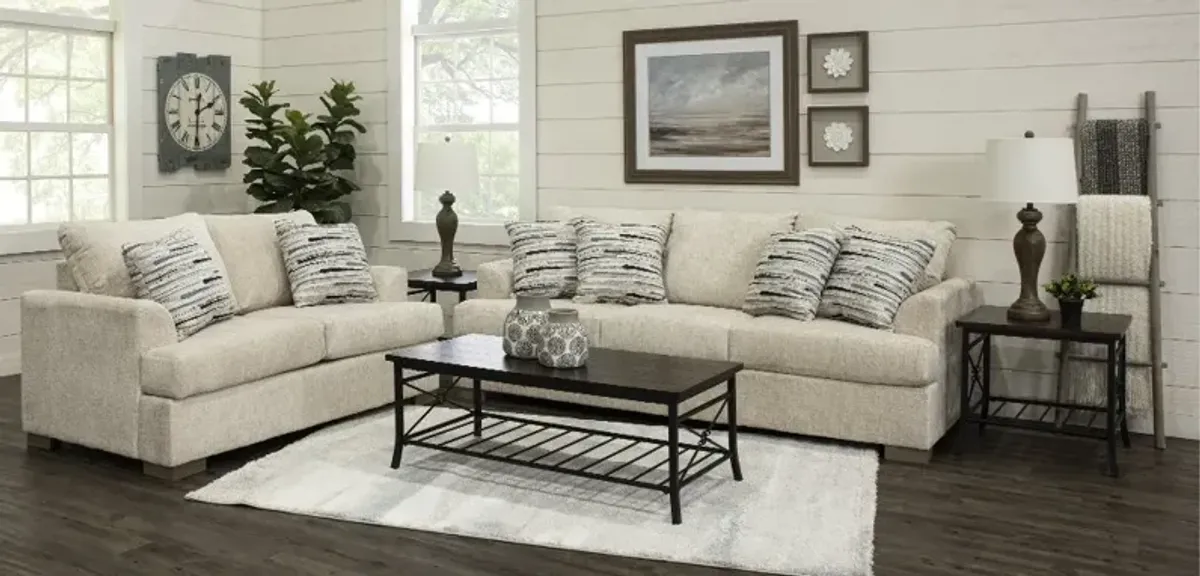 Villa Cream 7 Piece Living Room Set