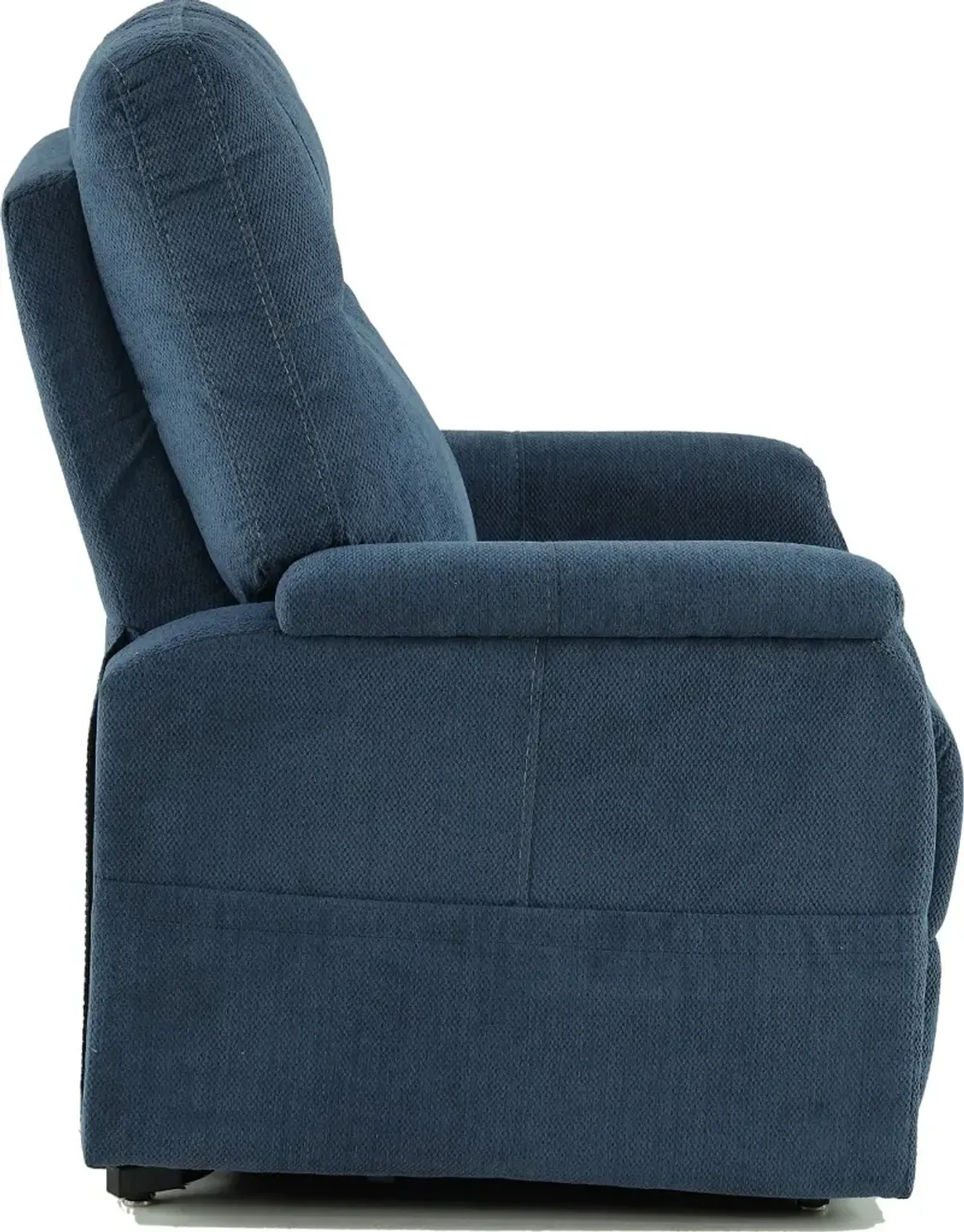 Dynamo Indigo Blue Power Lift Recliner with Heat and Massage