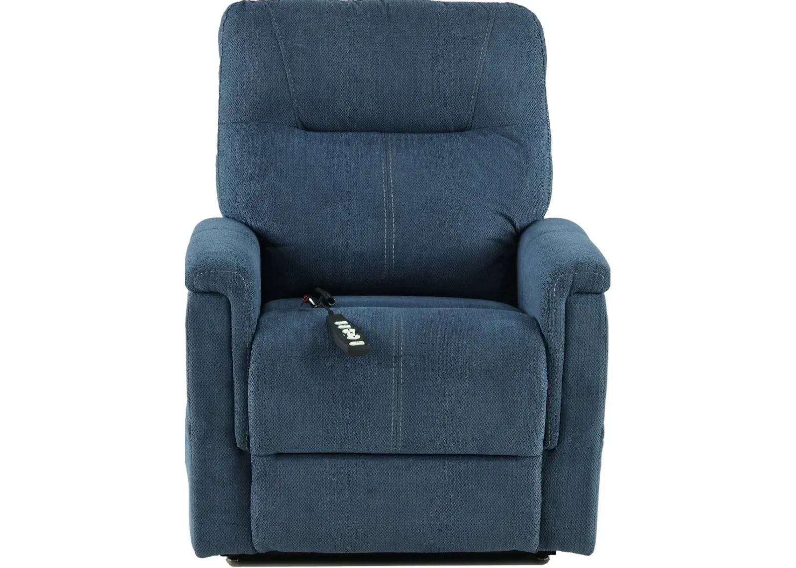 Dynamo Indigo Blue Power Lift Recliner with Heat and Massage