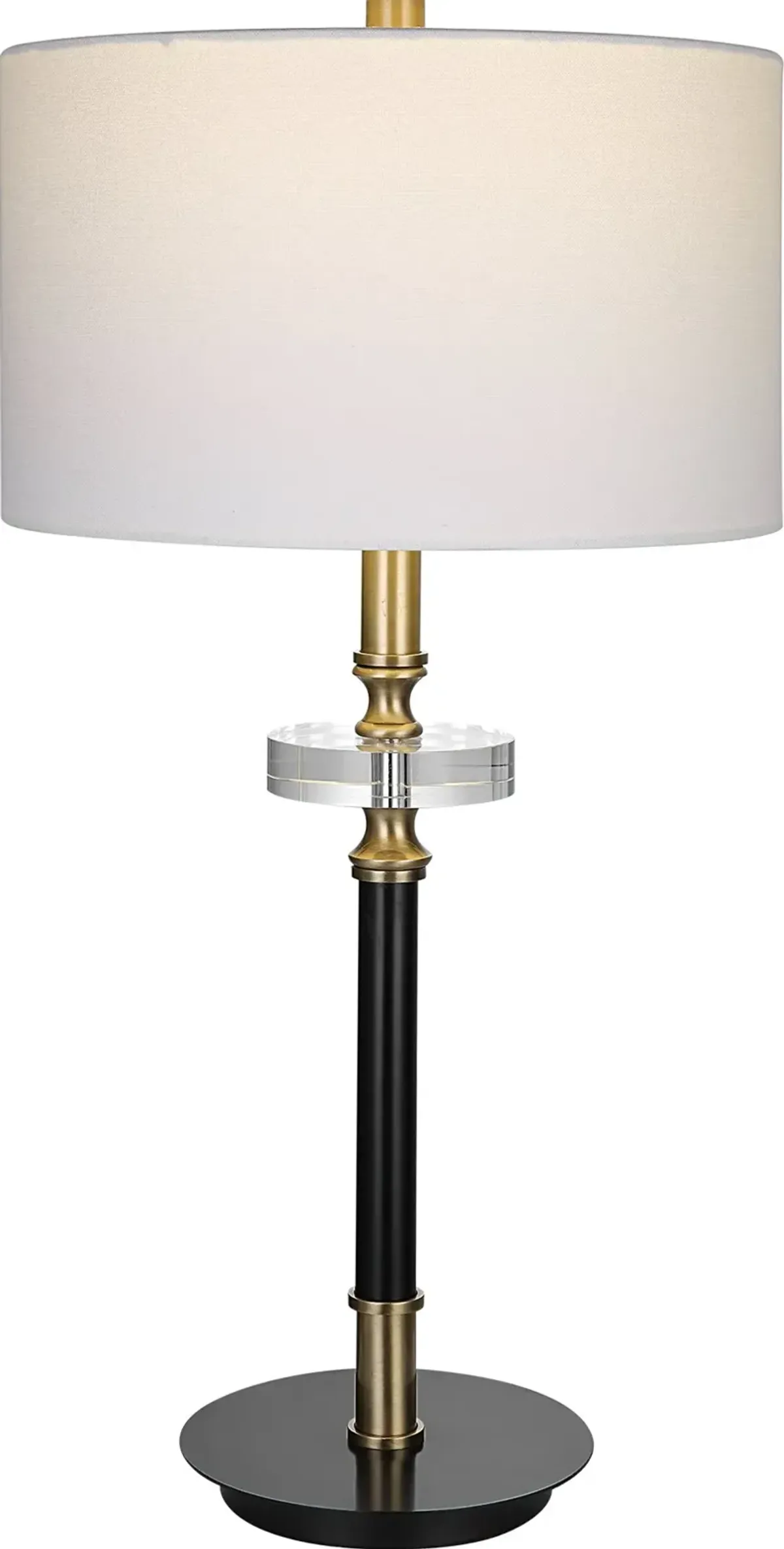 Maud 32 Inch Black and Brass Table Lamp