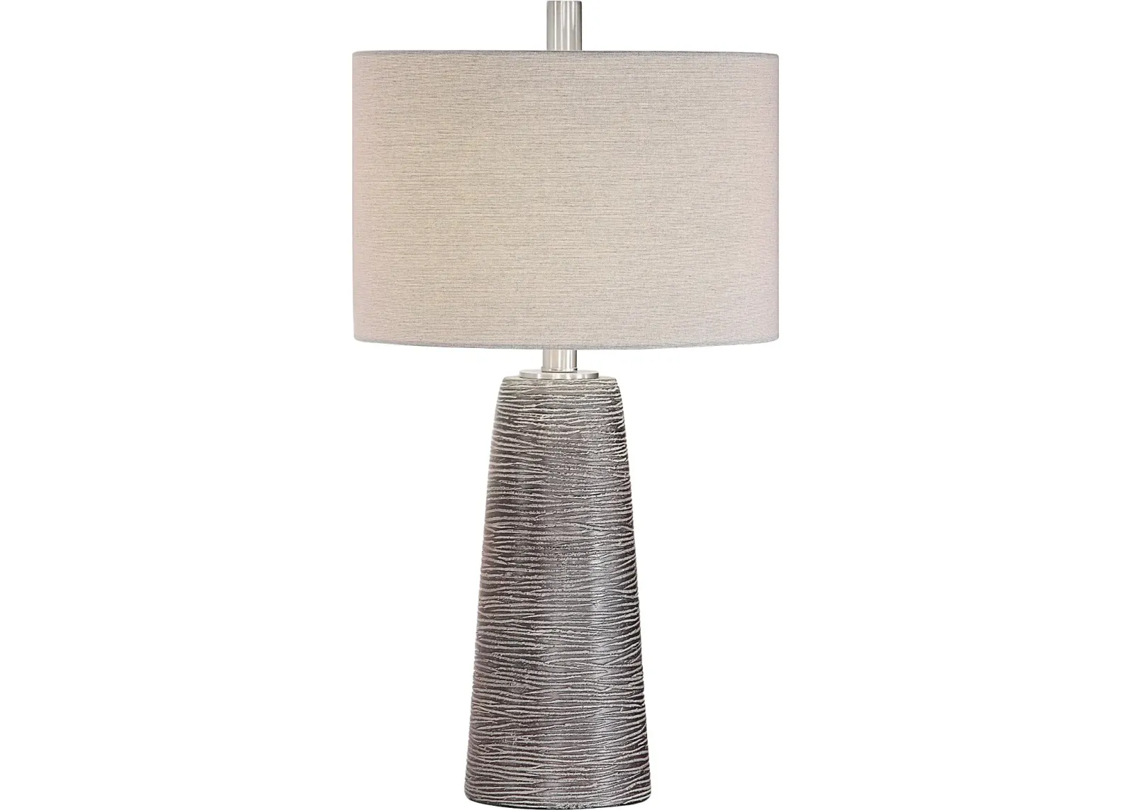 Rustic Bronze and Gray Table Lamp