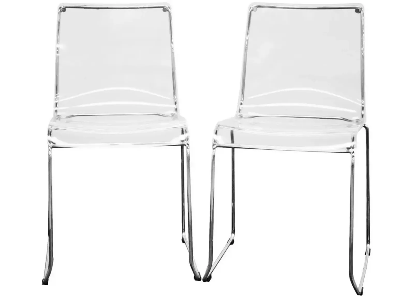 Lino Acrylic Dining Room Chair (Set of 2)