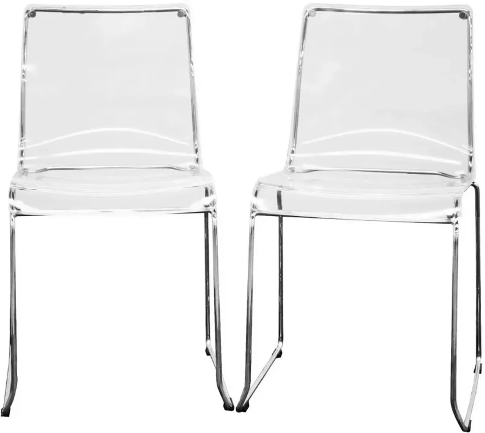 Lino Acrylic Dining Room Chair (Set of 2)