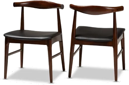 Eira Dark Brown Dining Room Chair (Set of 2)