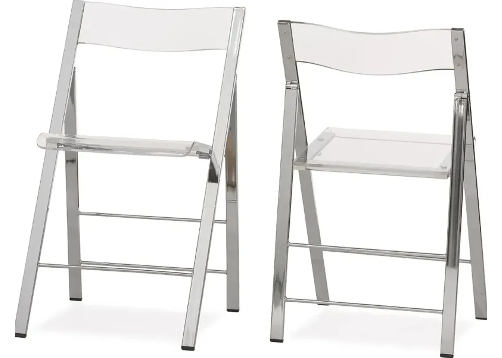 Acrylic Foldable Chair, Set of 2