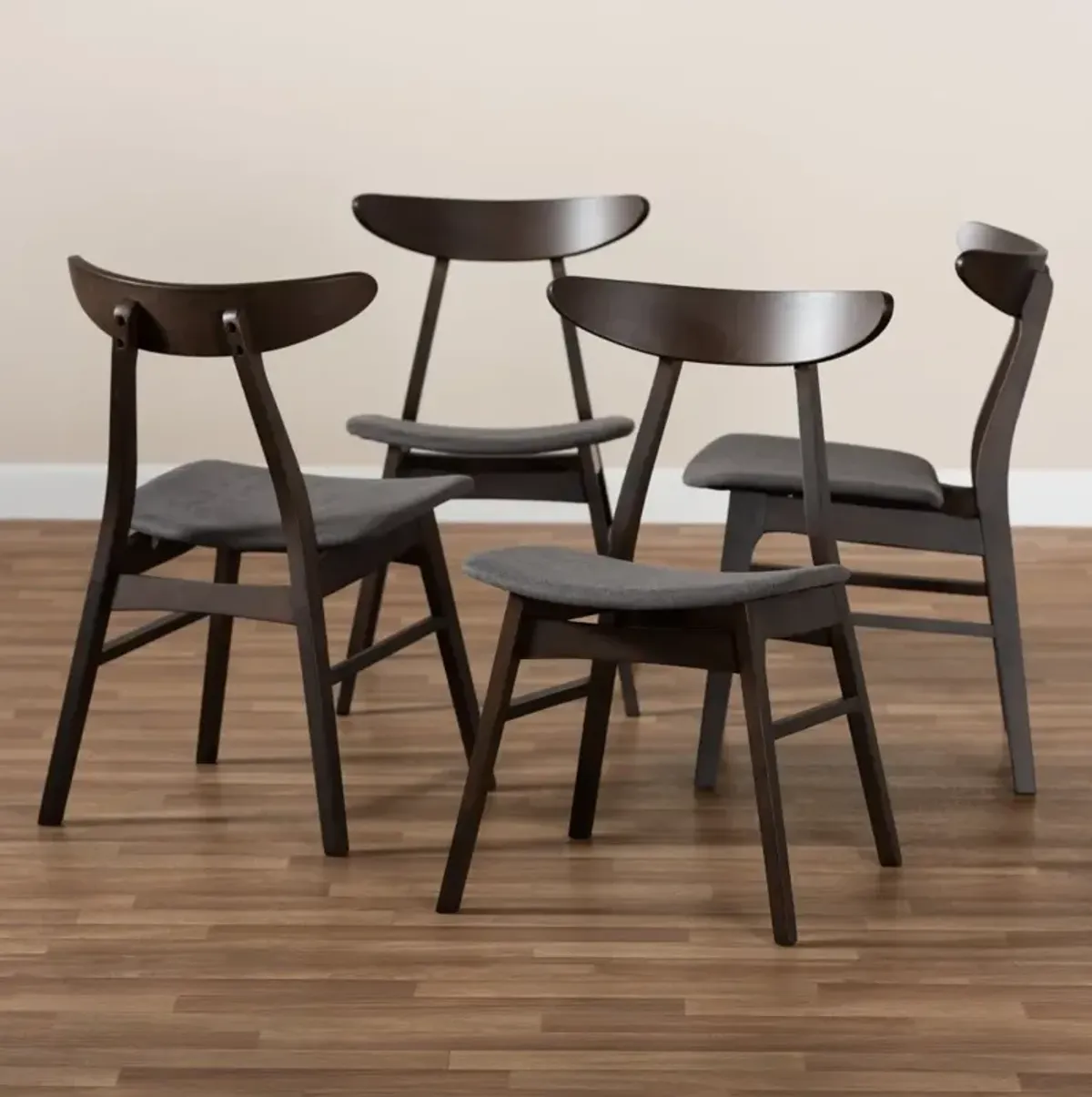 Britte Dark Brown Dining Room Chair (Set of 4)