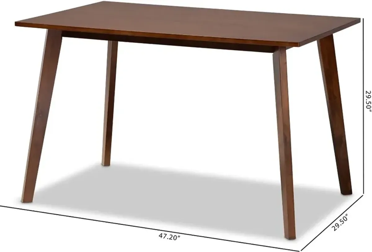 Britte Dark Brown Large Dining Room Table