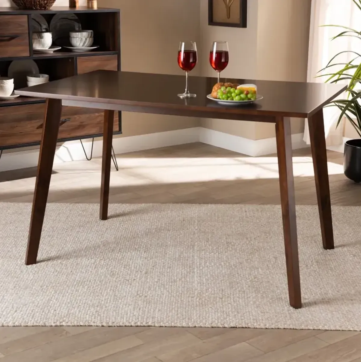 Britte Dark Brown Large Dining Room Table