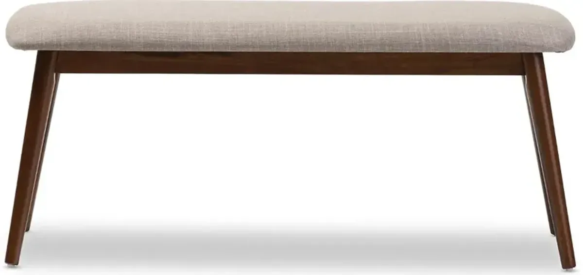 Flora Light Gray Dining Bench