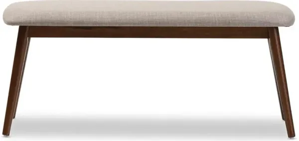 Flora Light Gray Dining Bench
