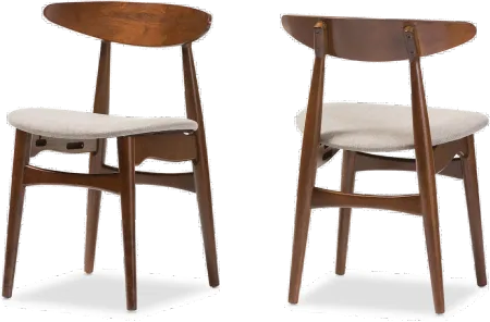 Flora Light Gray Dining Room Chair (Set of 2)
