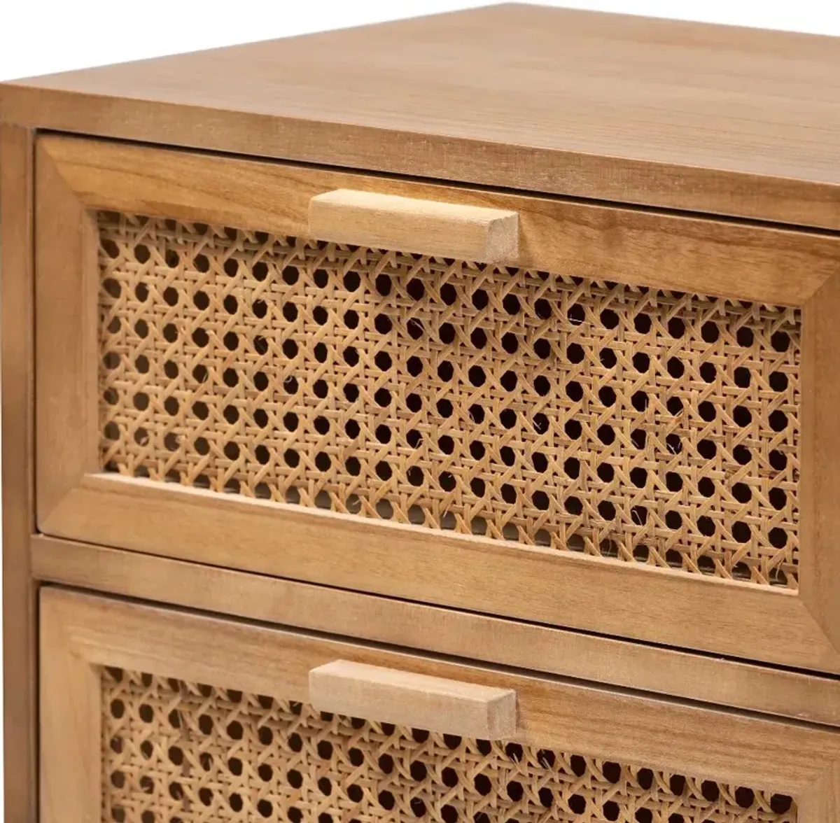 Baden Natural Rattan 2-Drawer Nightstand