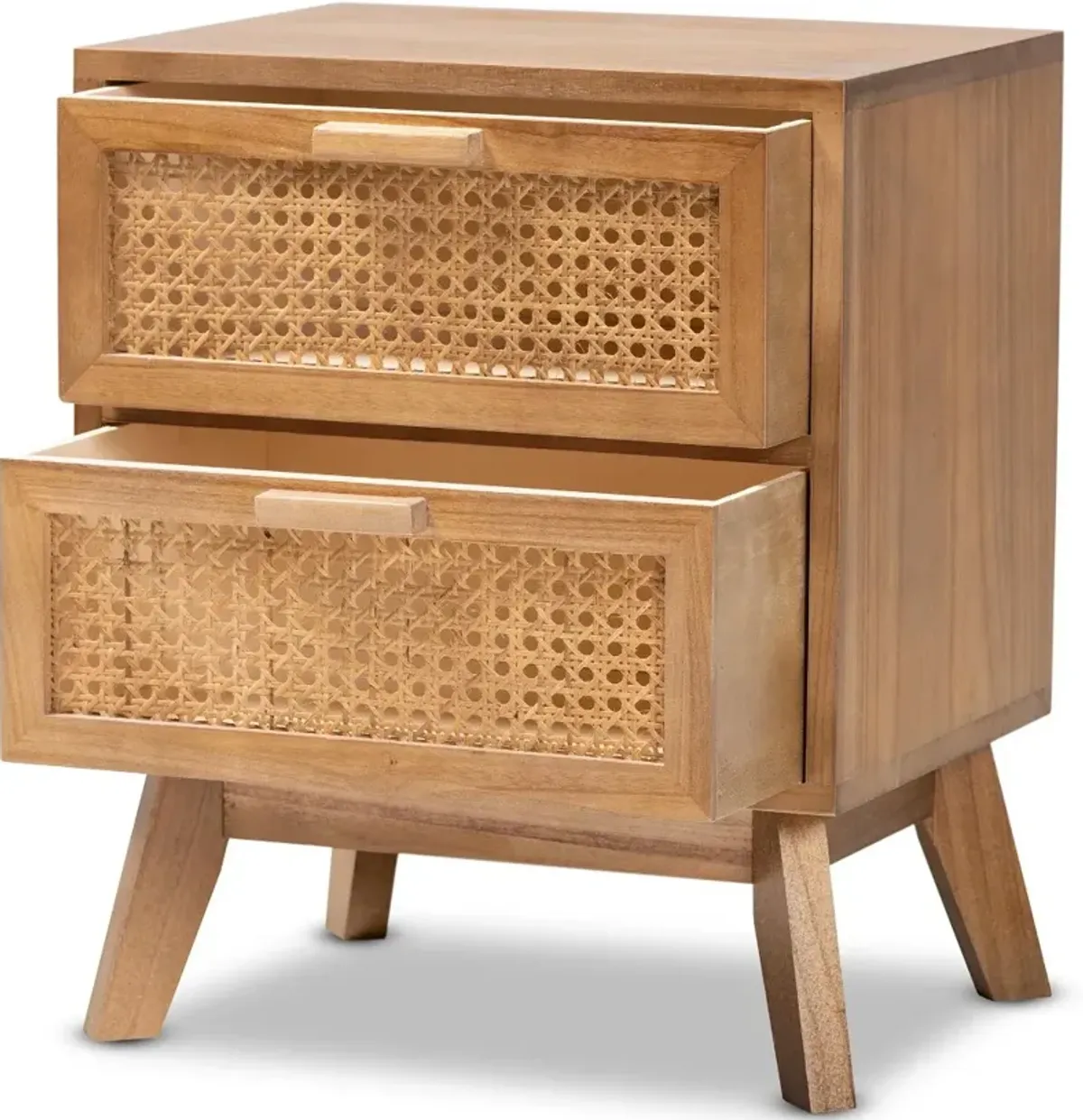 Baden Natural Rattan 2-Drawer Nightstand