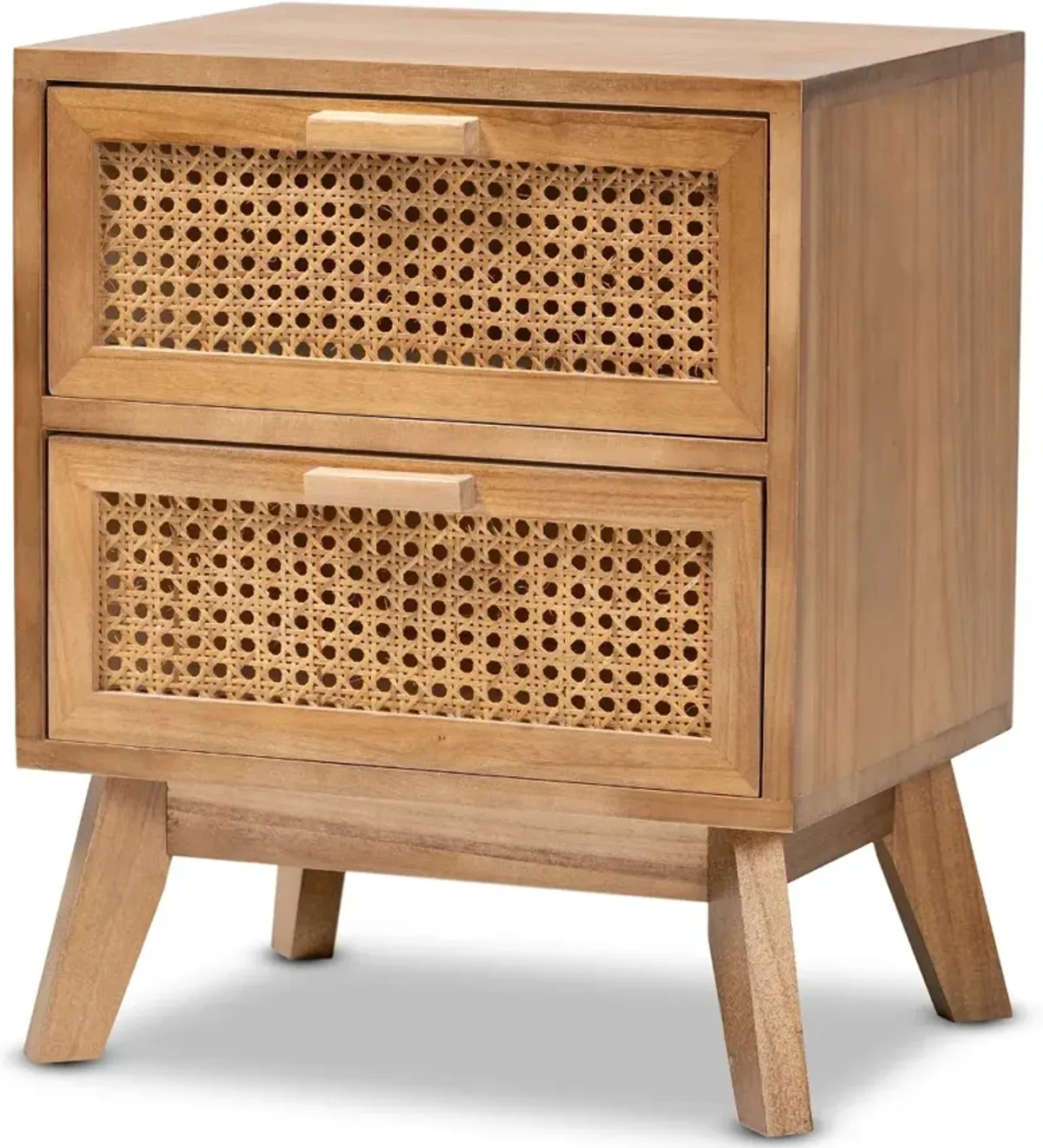 Baden Natural Rattan 2-Drawer Nightstand