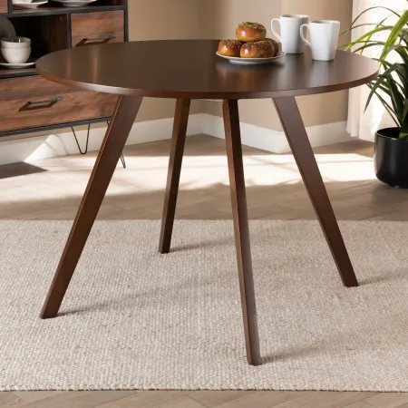 Alana Brown Round Dining Room Table