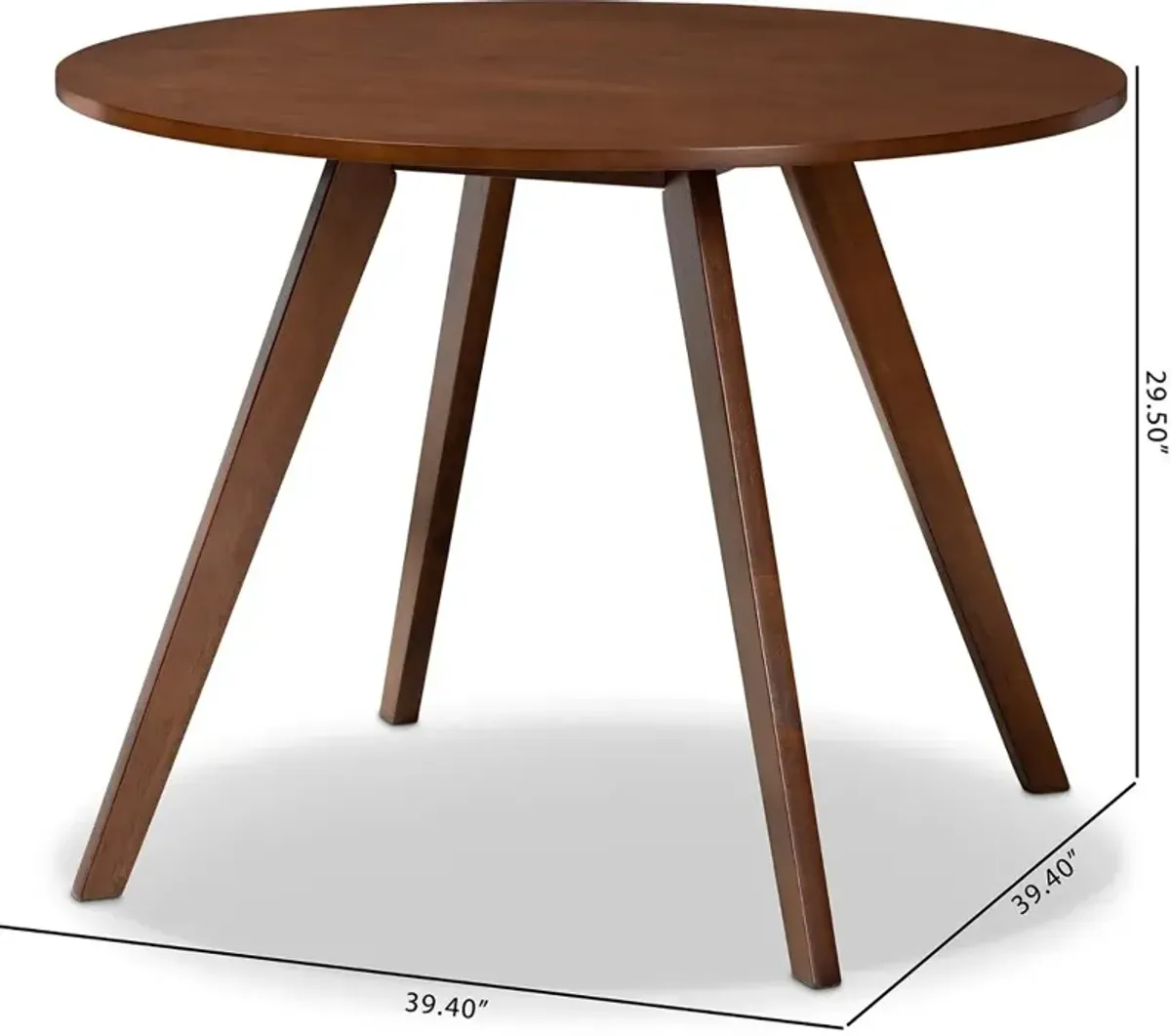 Alana Brown Round Dining Room Table