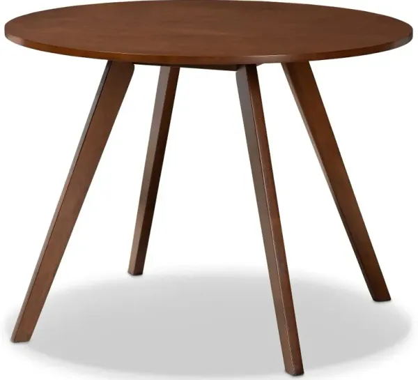 Alana Brown Round Dining Room Table