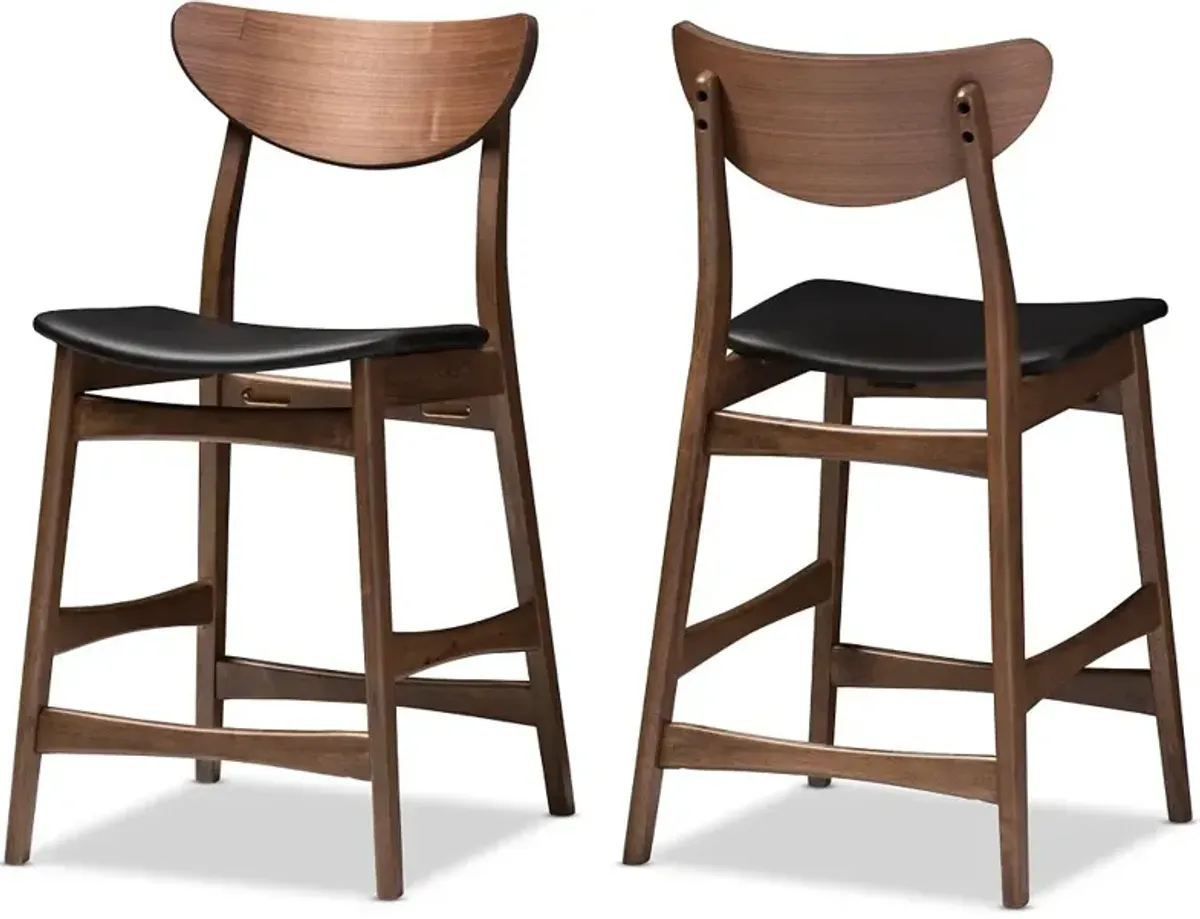 Lalina Brown Counter Height Stool (Set of 2)
